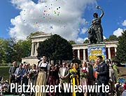 Oktoberfest 2023 Platzkonzert der Oktoberfestkapellen vor der Bavaria am 25.09.2022 (©Foto: Martin Schmitz)